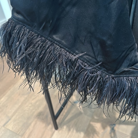 Amanda Uprichatd silk and ostrich feather top. - Picture 6 of 6